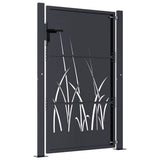 Garden Gate Anthracite 100x150 cm Steel Grass Design 153169