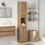 Bathroom Cabinet Artisan Oak 32x34x188.5 cm Engineered Wood 856944