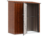 Garden Sheds Brown 140.5 x 74 x 200 cm Metal 42011298