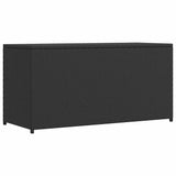 Garden Storage Box Black 120x50x60 cm Poly Rattan 42498