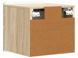 Wall-Mounted Bedside Cabinet Sonoma Oak 33 x 34.5 x 43 cm 898299