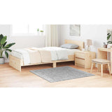 Anti-slip Shaggy Rug Grey 120 x 120 cm PP 4019776