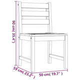 Garden Chairs 6 pcs Solid Wood Teak 3157175