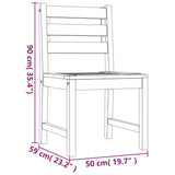 Garden Dining Set Natural Wood Solid Teak Wood Standard Durable 3157187