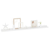 Wall Shelves 4 pcs High Gloss White 100x9x3 cm 326656