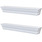 Wall Shelves Aaliyah 2 pcs White 242439