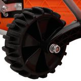 Dual Angle Snow Shovel with Extendable Handle Orange Steel 364820