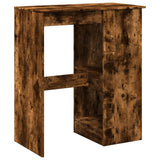 Bar Table with Racks Smoked Oak 90x47.5x103.5 cm Engineered Wood 854341
