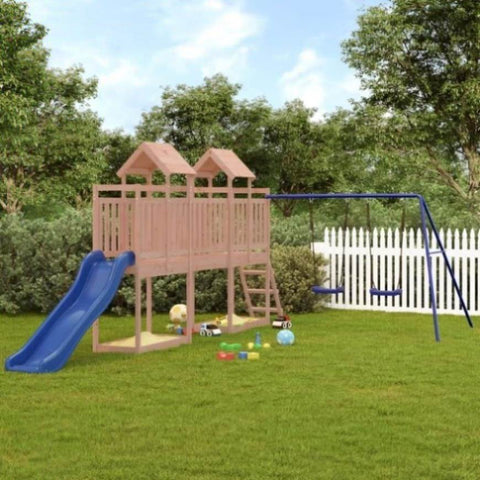 ZNTS Outdoor Playset Solid Wood Douglas 3155883