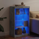 Sideboard with LED Lights Concrete Grey 60.5x37x100 cm 836710