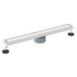 Shower Drain 2-in-1 with 360&deg Siphon Silver 70 cm 42015963