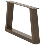 Coffee Table Legs V-Shape 2 pcs Natural Steel 60x cm Steel 4012535
