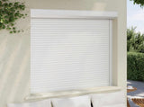 Roller Shutter White 130 x 140 cm Aluminium and Polyurethane 42047060