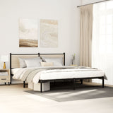 Metal Bed Frame without Mattress Sonoma Oak 183x213 cm 4007721