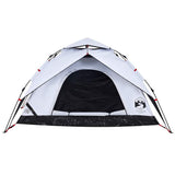 Camping Tent Dome 5-Person White Blackout Fabric Quick Release 4004188