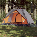 ZNTS Camping Tent Dome 2-Person Grey and Orange Quick Release 4004191