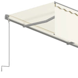 Manual Retractable Awning with Blind 4x3m Cream 3069417