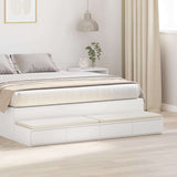Bed Drawers White 140 x 36.5 x 16.5 cm Engineered Wood 866947