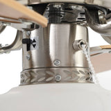 Ornate Ceiling Fan with Light 82 cm Light Brown 50536