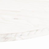 Table Top White 90x45x2.5 cm Solid Wood Pine Oval 824356