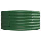 Garden Raised Bed Galvanised Steel 296x80x36 cm Green 318923