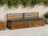 2-Piece Bench Cushions VUGHT 2 pcs 100% Polyester Anthracite 951425