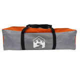 Camping Tent Dome 4-Person Grey and Orange Waterproof 94701