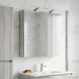 Bathroom Mirror Cabinet Grey Sonoma 70 x 14.5 x 70 cm 889100