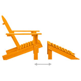 Garden Chair Orange Solid fir wood Standard Detachable 315868
