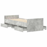 Bed Frame without Mattress Concrete Grey 100x200 cm 3203799