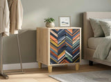 Bedside Cabinet OMMEN Sonoma Oak 36 x 33 x 60 cm 8007289