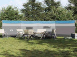 Camping Windbreak Blue 510x153 cm Waterproof 4009649