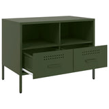TV Cabinet Olive Green 68x39x50.5 cm Steel 843050