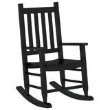 Rocking Chairs for Children 2 pcs Black Solid Wood Poplar 3281594