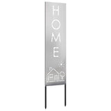 Garden Privacy Screen Silver 32 x 140 cm Stainless steel 876270
