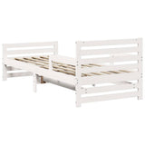 Bed Frame with Headboard White 80 x 200 cm Engineered Wood 877207