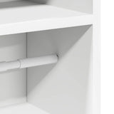 Bathroom Cabinet with Roll Holder White 20.5x22x90 cm 858497