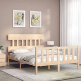 Bed Frame without Mattress 140x200 cm Solid Wood Pine 3193336