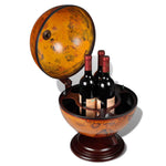 Tabletop Globe Bar Wine Stand Wood 240698