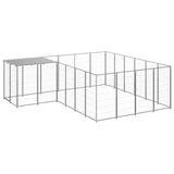 Dog Kennel Silver 8.47 m Steel 3082219