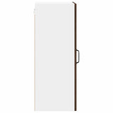 Wall Glass Cabinet LUCCA Brown Oak 40 x 31 x 80 cm 884999