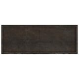 Wall Shelf Dark Brown 160x60x cm Treated Solid Wood Oak 363835