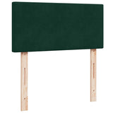 Box Spring Bed with Mattress Dark Green 90x190 cm Velvet 3286183