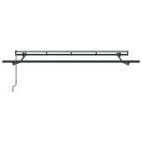 Awning Frame Retractable Manual Anthracite 3 x 2 m Metal 42002545