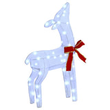 Reindeer Family 3 pcs Cold white 68 x 26 x 127 cm Fabric 42019053