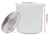 Storage Basket with Lid Black and Beige 37x50 cm Cotton 358479