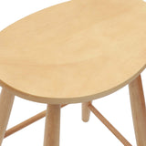 Dining Chairs 2 pcs Natural 46 x 37 x 63 cm Solid Rubber Wood 42020459