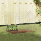 Rabbit Cage Silver 100 x 78 x 78 cm Galvanised Steel 42019232