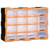 Multi-drawer Organiser with 16 Middle Drawers 52x16x37 cm 149601