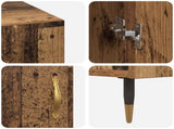Desk with Shelf Old wood 140 x 50 x 75 cm Engineered wood 879522